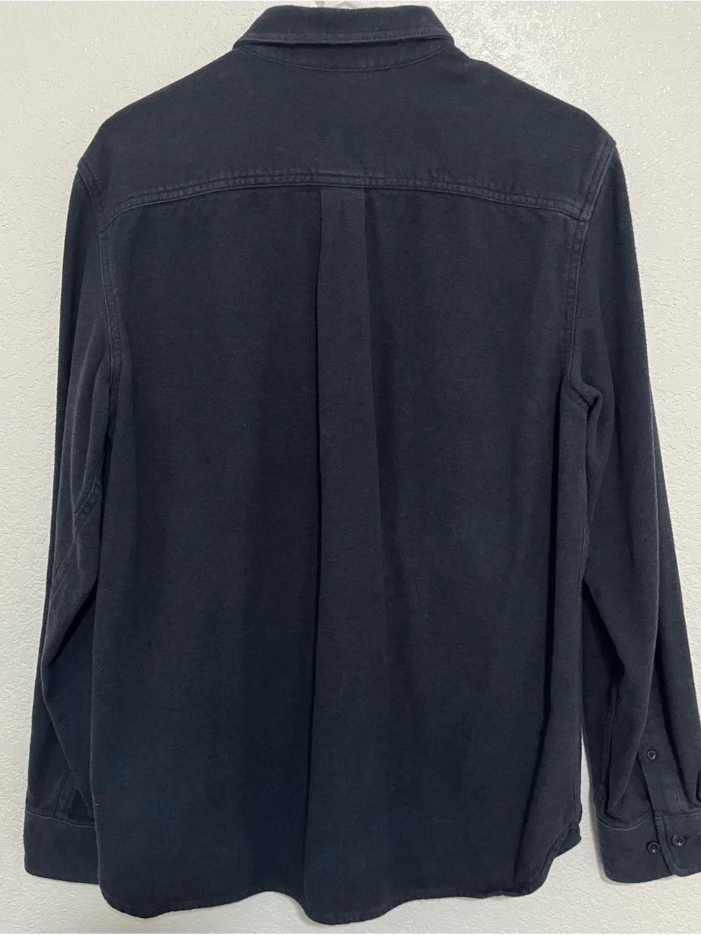 The North Face Men’s Medium Navy Blue Cotton Button-Up Utility Shirt Jacket